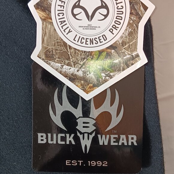 NWT Buck Wear Black & Camo USA Flag Size XL Hoodie - Picture 3 of 6